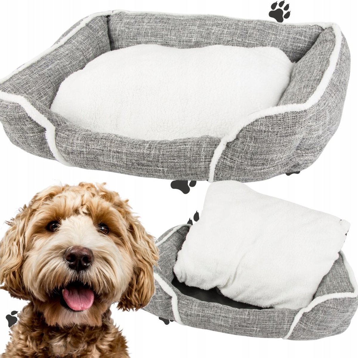Zacht Hondenkussen Maat M - Comfortabel en Pluche Slaapbed