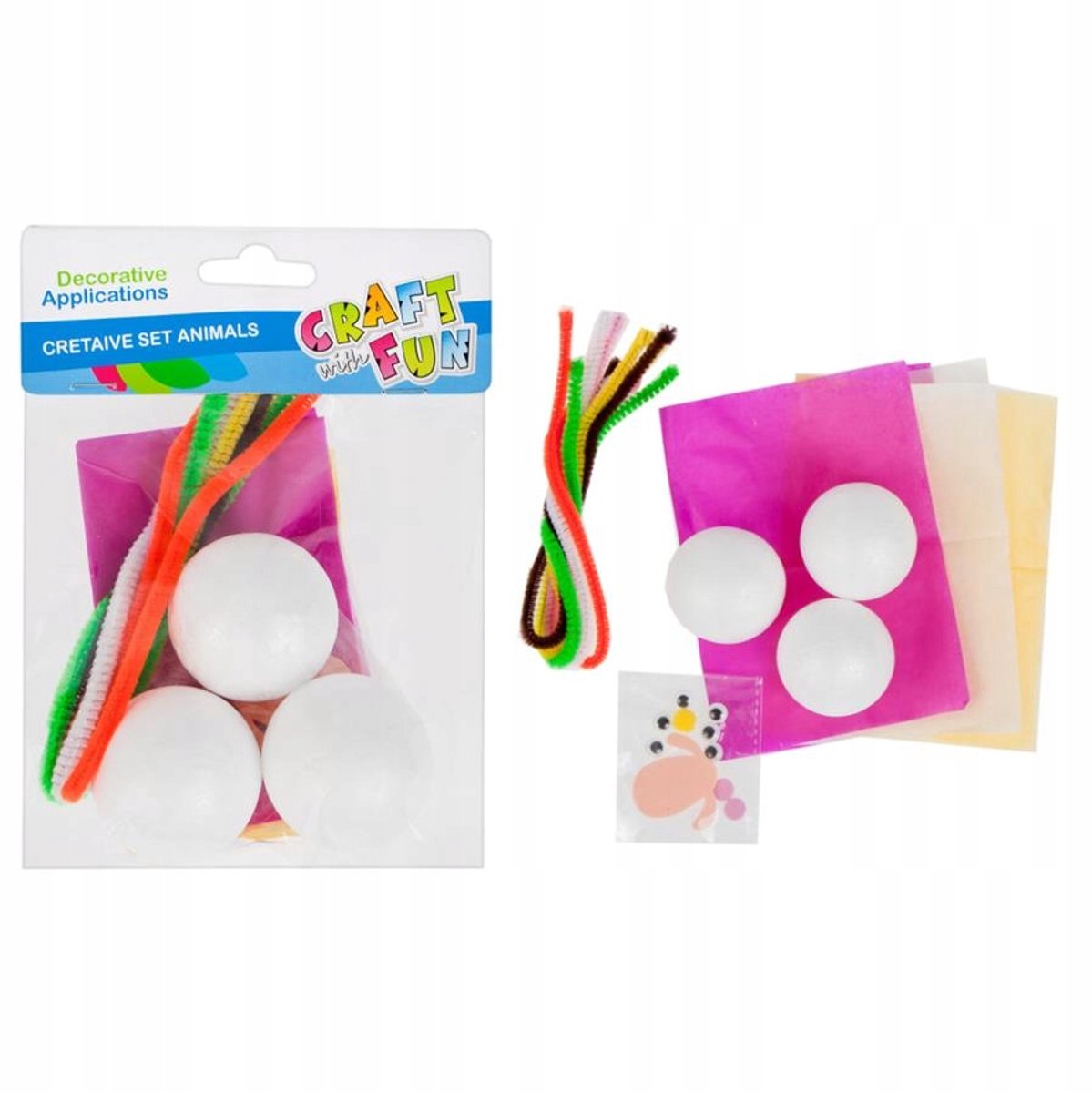 Creatieve Knutselset: Styropor Dieren met Craft with Fun