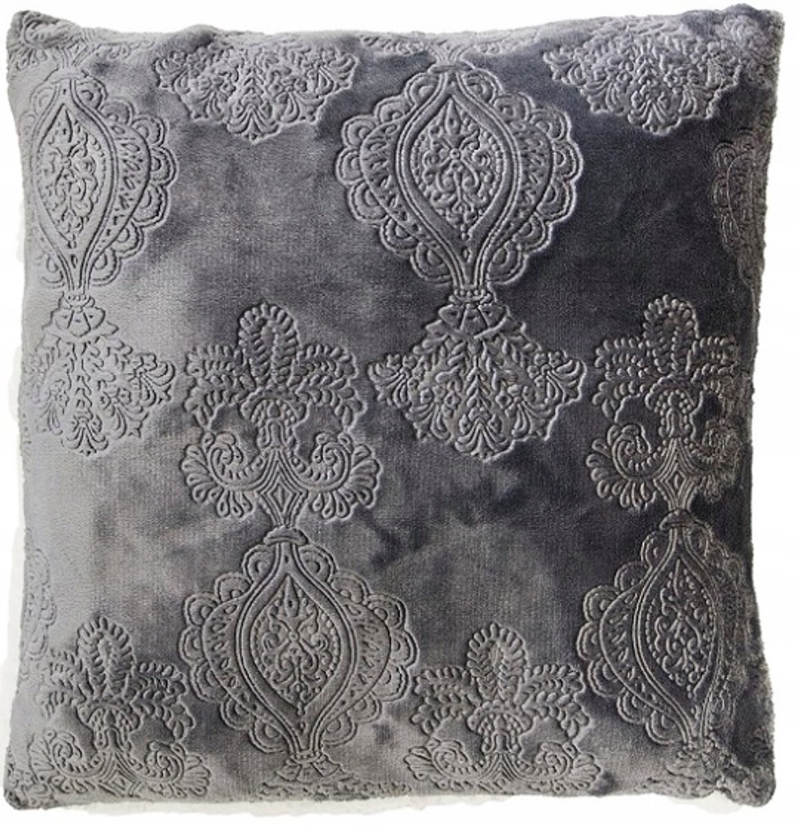 Zachte Kussenhoes "Baran" Donkergrijs 40x40cm
