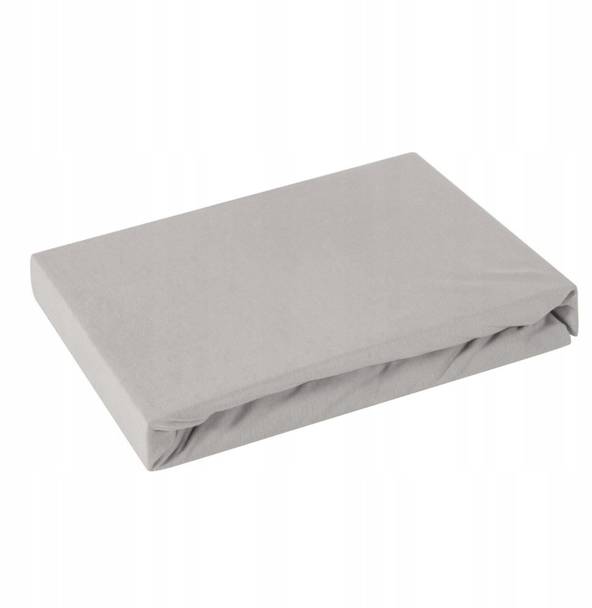 Jersey Hoeslaken 160x200cm - Zilver, Geschikt voor Matrassen tot 30cm