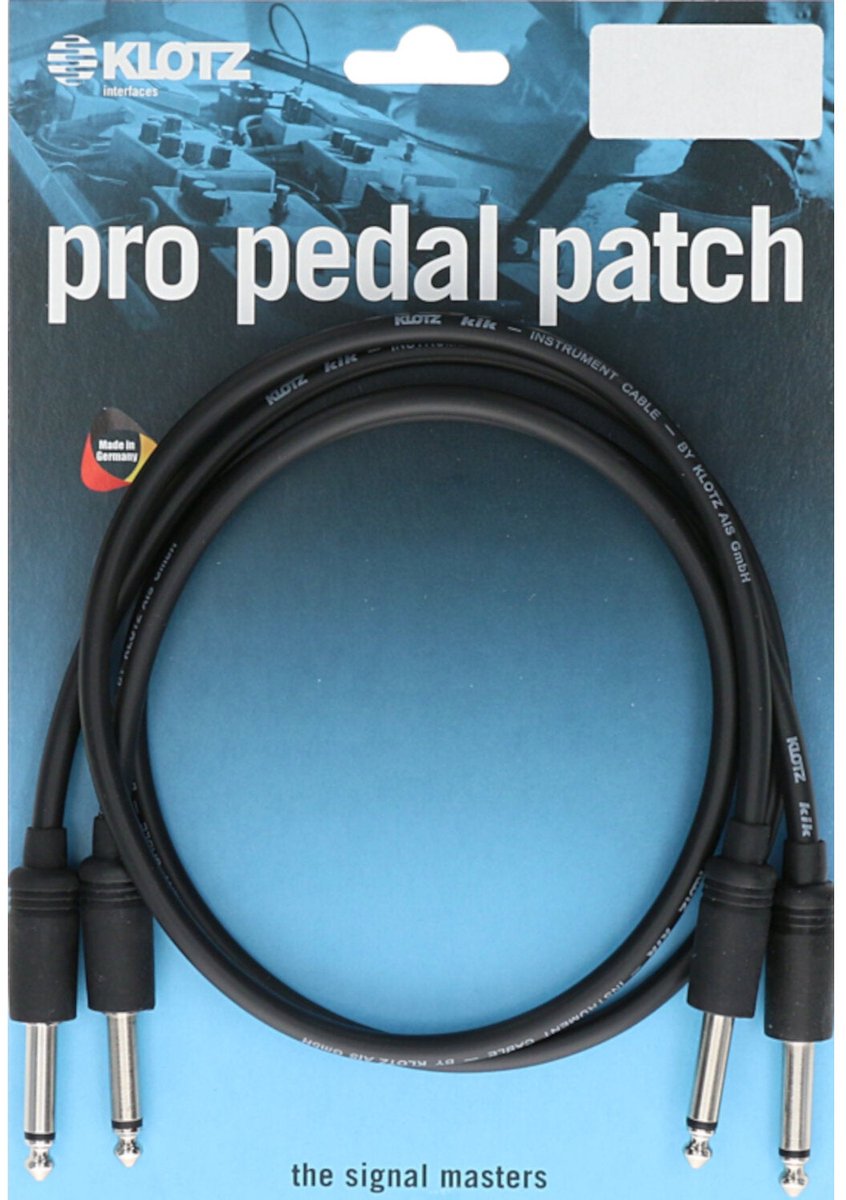 Klotz KPK0.3PPSW Unbalanced Pro Patch Kabel 0.3 meter