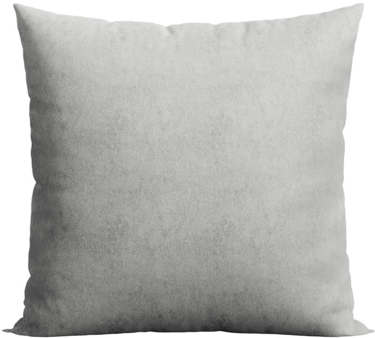 Decoratieve kussensloop 40x40 cm, zacht velours, rits, grijs-beige