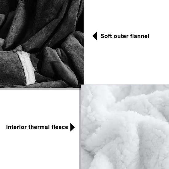 Draagbare deken met capuchon voor volwassenen - pluizig superzacht ruig imitatiebont, donzig, warm, knusse pluche harige fleece en sherpa hoodie omslagdoek - geschenken voor vrouwen volwassenen en Draagbare deken met capuchon voor volwassenen - pluizig superzacht ruig imitatiebont, donzig, warm, knusse pluche harige fleece en sherpa hoodie omslagdoek - geschenken voor vrouwen volwassenen en
