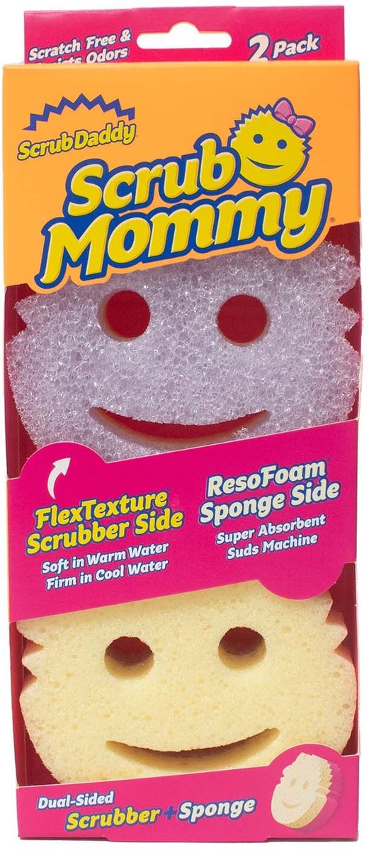 Scrub Mommy Schoonmaakspons – Violet – 2 stuks