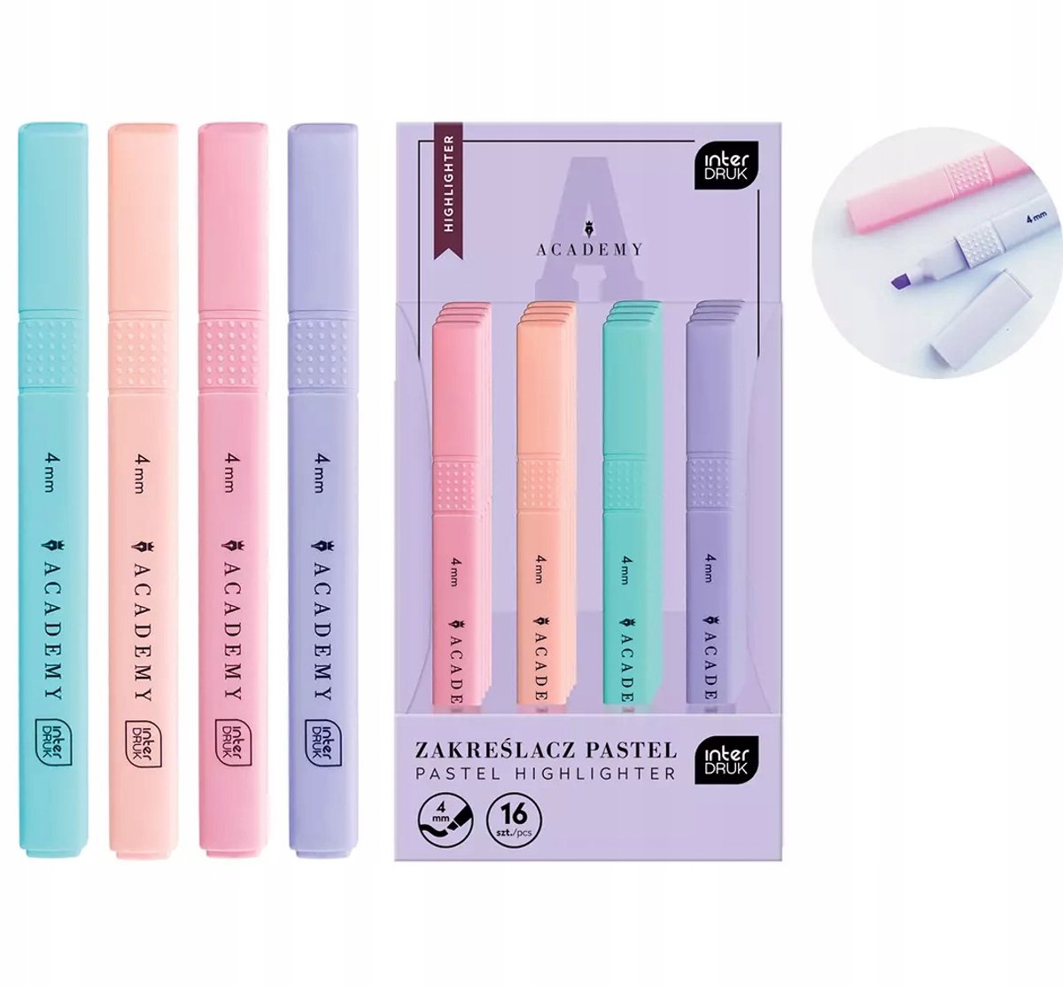 Academy Pastel Marker - Mix Kleuren, Prijs per Stuk
