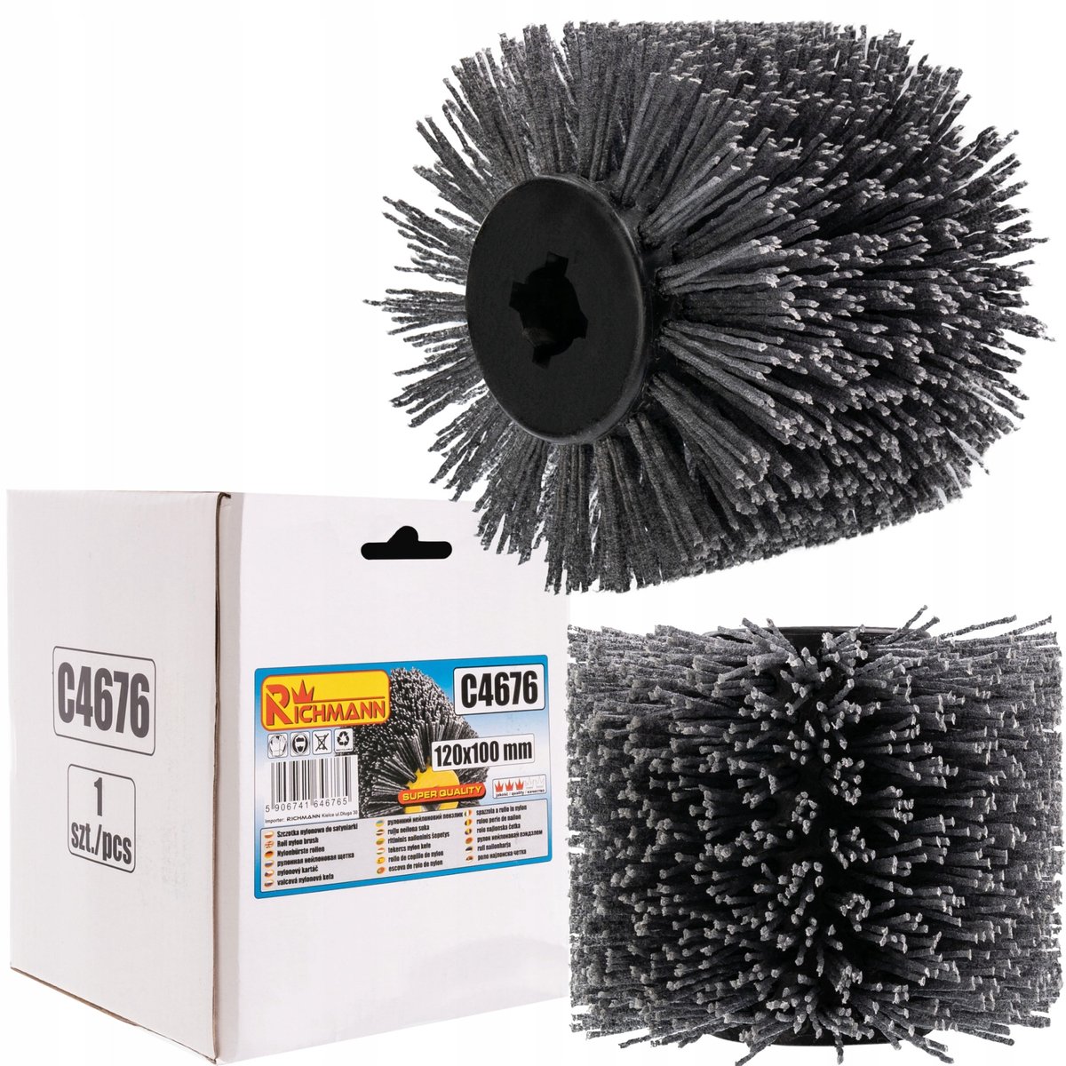 Nylon Borstel voor Satinagemachine - Hout Verouderen & Metaal Polijsten