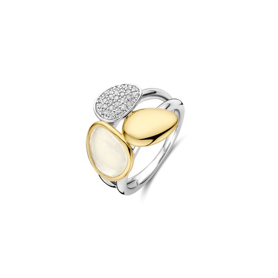 Ring femme TI SENTO - Argent 925 - Nacre - Taille 15,25 mm / taille 48 - 12387MW