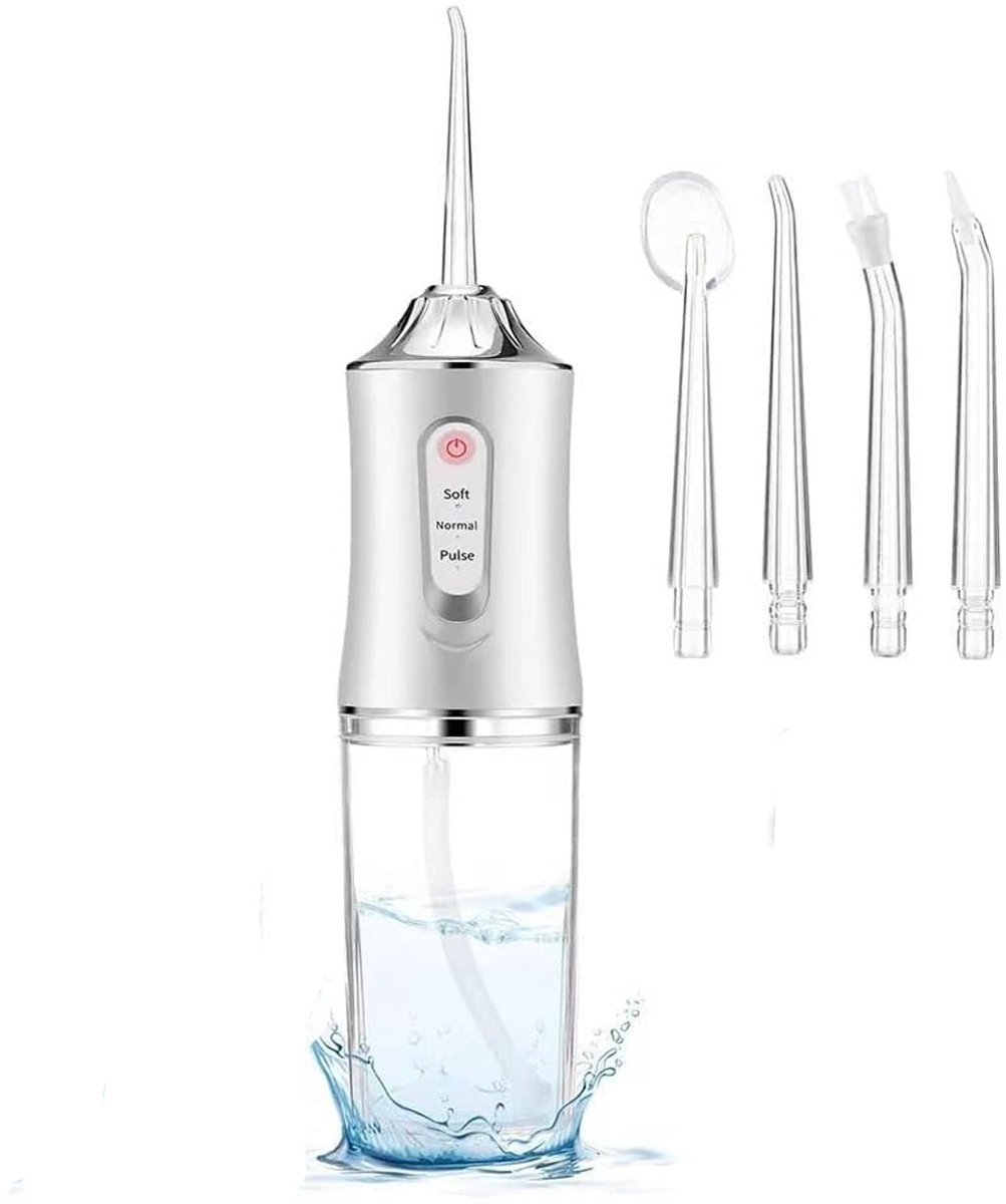 Vitdipy - Waterflosser - Monddouche - Draadloze Monddouche - Flos - Flosser - Waterflosser draadloos - Tandsteen & Tandplak Verwijderaar - Wit