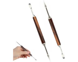 2 stuks - Latte Art Pen, Kaneelkoffie Pen - 304 RVS Latte Art Naald - Roerstaafje - Decoratienaald - Haaknaald - Gebakken Melkschuim Snijstaafje - Koffie Accessoires - Barista Espresso Latte Art Gereedschap Accessoires