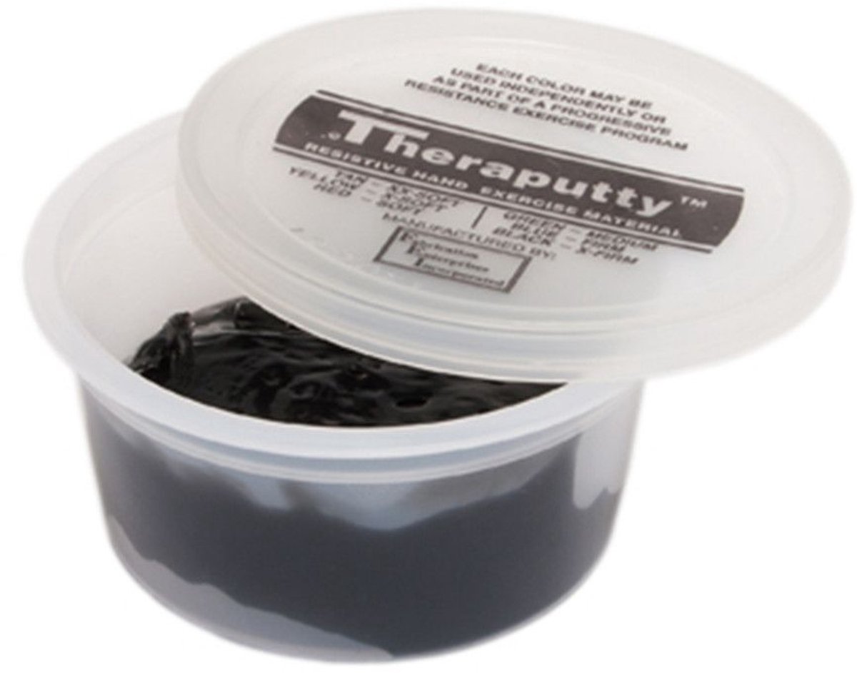 CanDo Theraputty 56gr Xstevig/Zwart - Handoefenmateriaal - CanDo