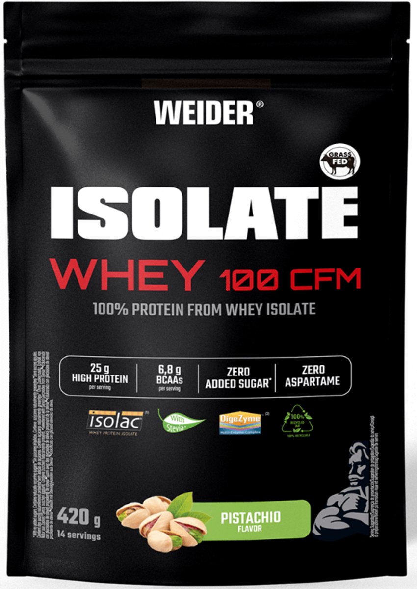 Weider Isolate Whey 100 CFM (420g) Pistachio - Eiwitten - Wei-eiwit isolaat