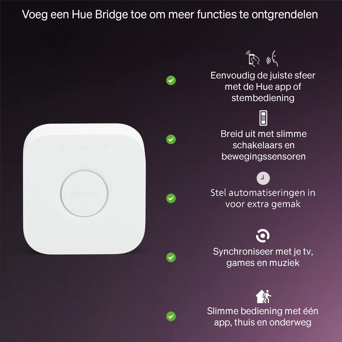 Philips Hue Flux LED strip 10 m, Chromasync™ - technologie. Gekleurd en helder, natuurlijk wit licht - 2000 lumen — afbeelding 4