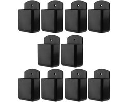 Brenzoos - Set van 10 zelfklevende afstandsbedieninghouders voor kantoor - opbergdoos voor afstandsbedieningen - organizer voor schrijfwaren