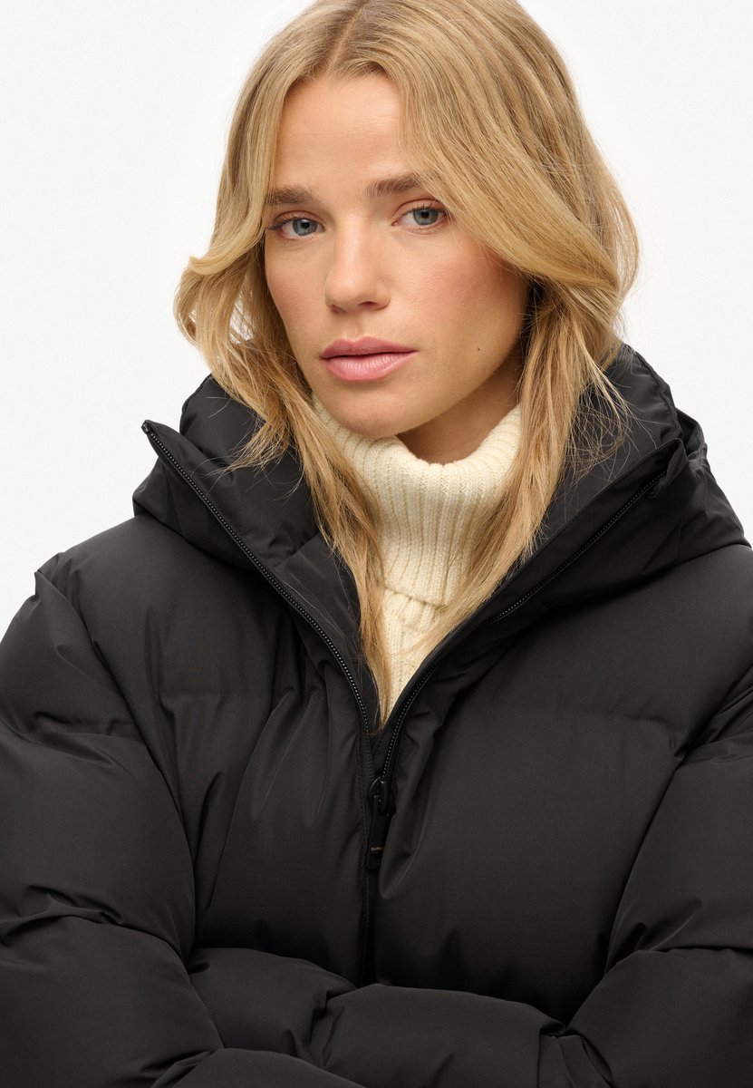 Superdry Wijdvallende City pufferjas Dames Gewatteerde jassen Zwart