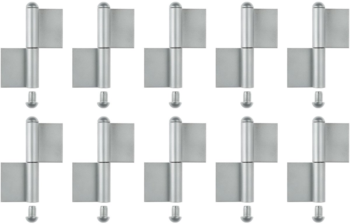 Alberts 866884 constructietape | type KO4 | rvs | hoogte 80 mm | diameter Ø9 mm | Set van 10