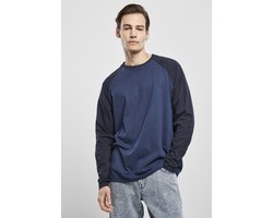 Urban Classics Raglan Contrast Longsleeve Heren Shirt met lange mouwen - M