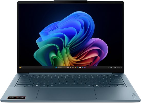 Lenovo Yoga Slim 7 14AKP10 Copilot+ PC AMD Ryzen AI 7 350 Laptop 35,6 cm (14") WQXGA+ 32 GB LPDDR5x-SDRAM 1 TB SSD Wi-Fi 7 (802.11be) Windows 11 Home Engels Blauwgroen - Lenovo - Hoofdafbeelding