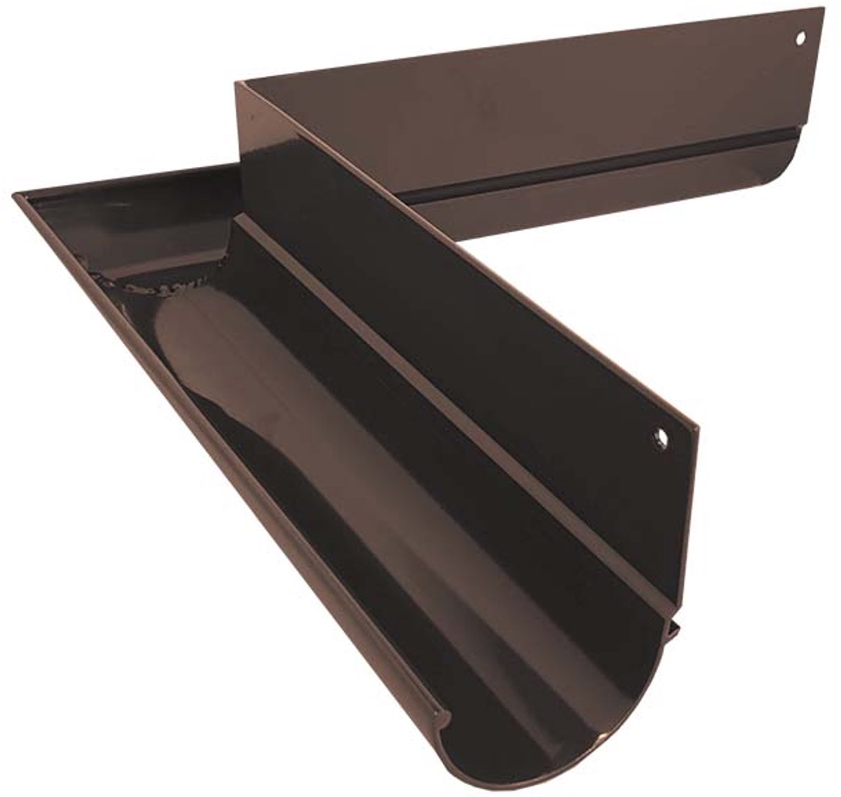 Renoplast® R50 aluminium goothoek | buitenhoek 90° Bruin | Dakgoten Regengoot Dakafvoer Randprofielen van plaatstaal | Tuinhuisje Carport Terras Balkon plug-in kanaal | goot voor dak