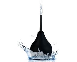 Klysma Peer - Anale Reiniging - Zacht Siliconen Materiaal Draagbaar Ontwerp - 224 Ml - Thuis En Reis Gebruik Wit