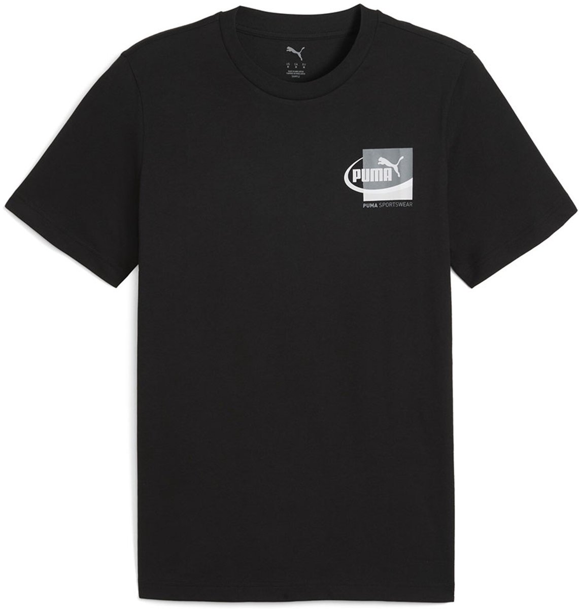 Puma Graphic Small Box T-shirt Met Korte Mouwen 2XL Man Zwart