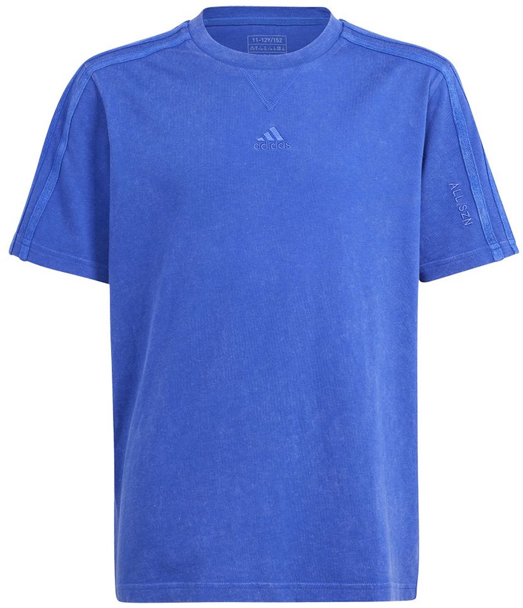 Adidas All Szn W T-shirt Met Korte Mouwen 7-8 Years Kinderen Blauw