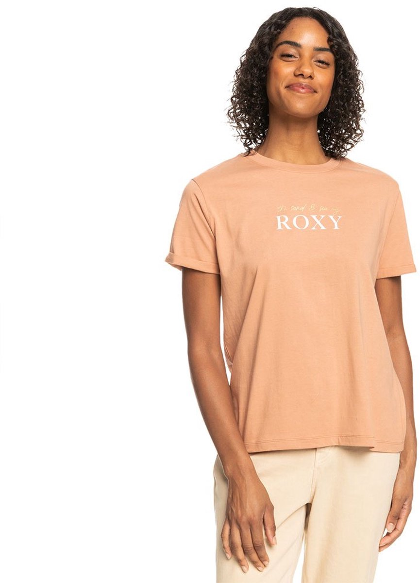 Roxy Noon Ocean T-shirt Met Korte Mouwen S Vrouw Cork