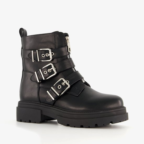 Blue Box dames biker boots zwart - Maat 37