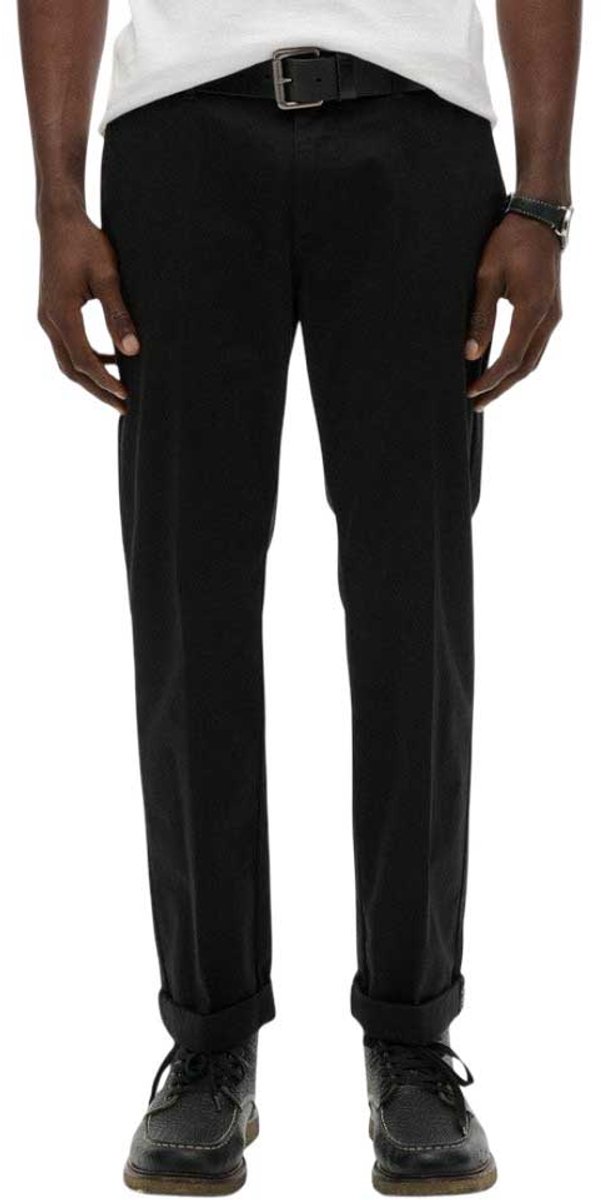 Superdry Premium Regular Fit Chino Broek 31 32 Man Zwart