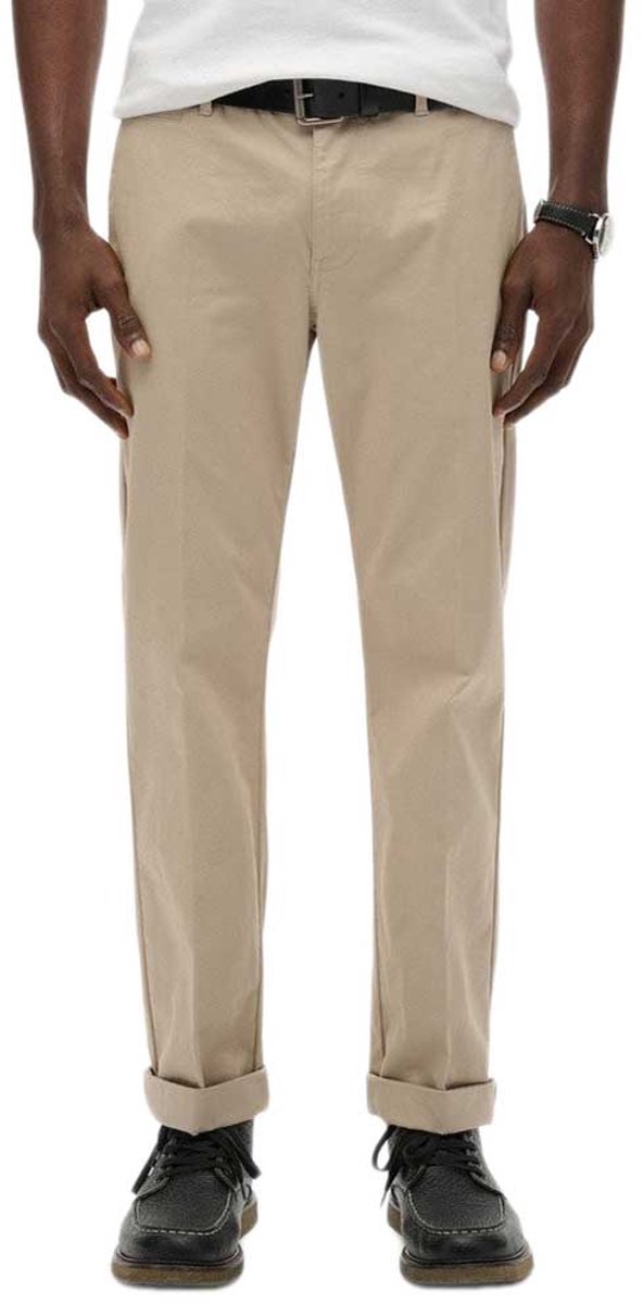 Superdry Premium Regular Fit Chino Broek 31 32 Man Bruin
