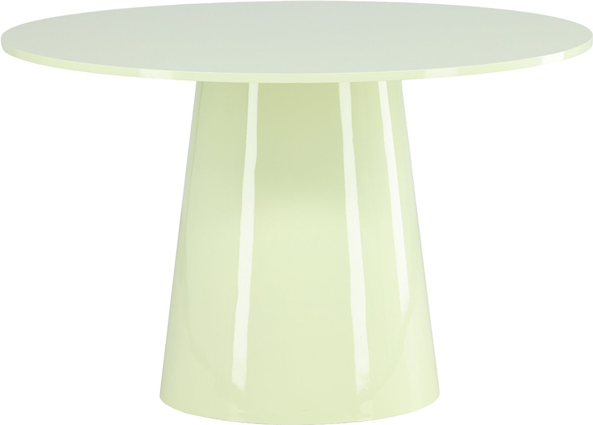 Nest living Trude Houten Eettafel Groen - Ronde - Hout - Eetkamertafel - Pastel - Ø 120 cm