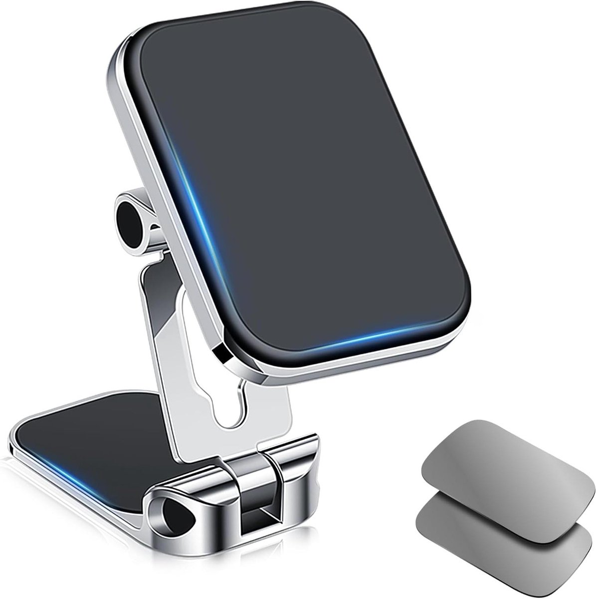 Allecto plus - Mobiele telefoonhouder auto magneet 360° draaibaar - Sterke magnetische klaphouder - Zuigkracht - Anti-shake - Inclusief montage - Handige smartphone houder auto