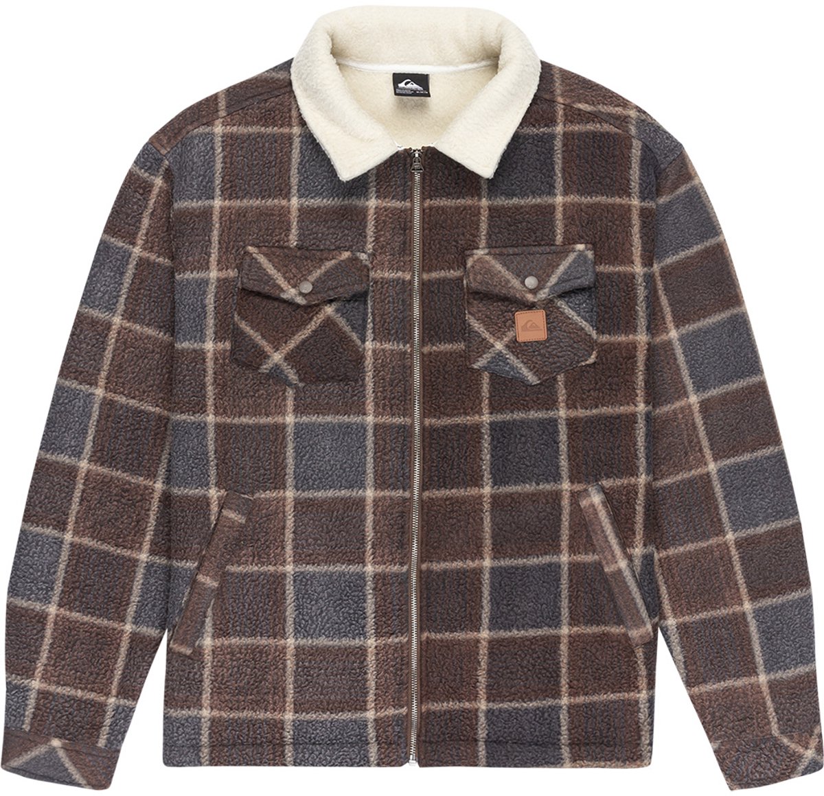 Quiksilver Eqypf03080 Fleece Met Volledige Rits Man Bruin