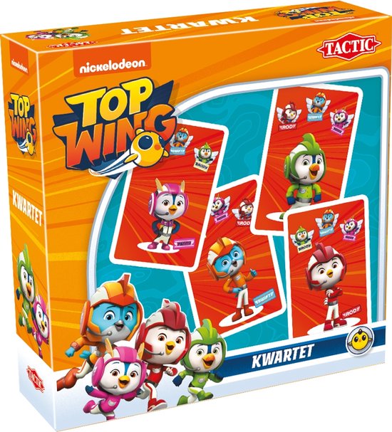 Tactic Top Wing Kwartet – Kaartspel – Kinderspel – Vanaf 4 jaar – 2-4 spelers
