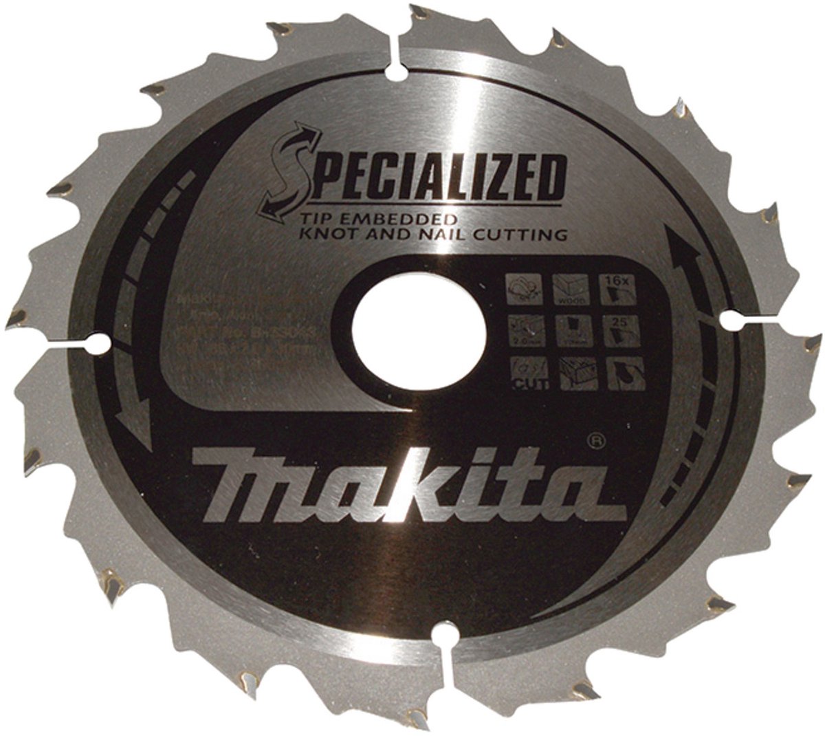 Makita SPECIALIZED Zaagblad 185x30x16Z - B-33043
