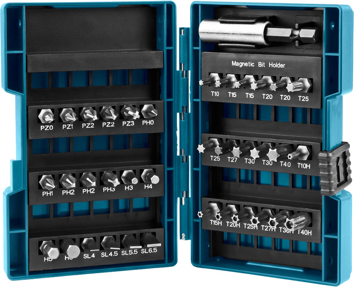 Makita 10x B-28606 bit doos schroevendraaier bit set 37 stuks - B...