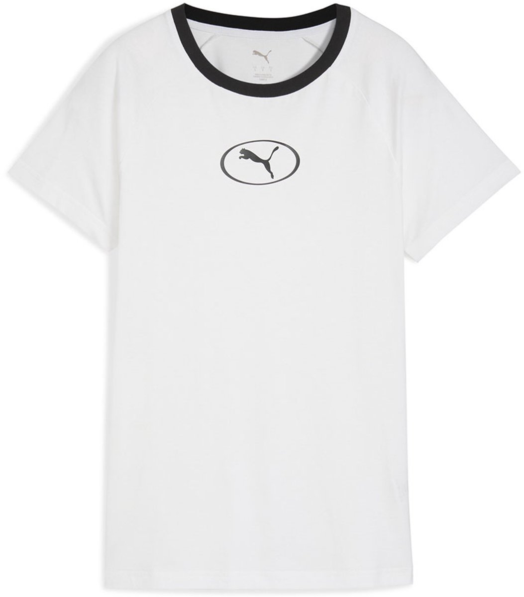 Puma Sport Graphic T-shirt Met Korte Mouwen XS Vrouw Wit
