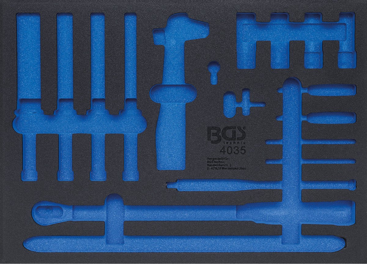 BGS Werkstattwageneinlage 3/3 leeg voor art. 4035 - 4035-1