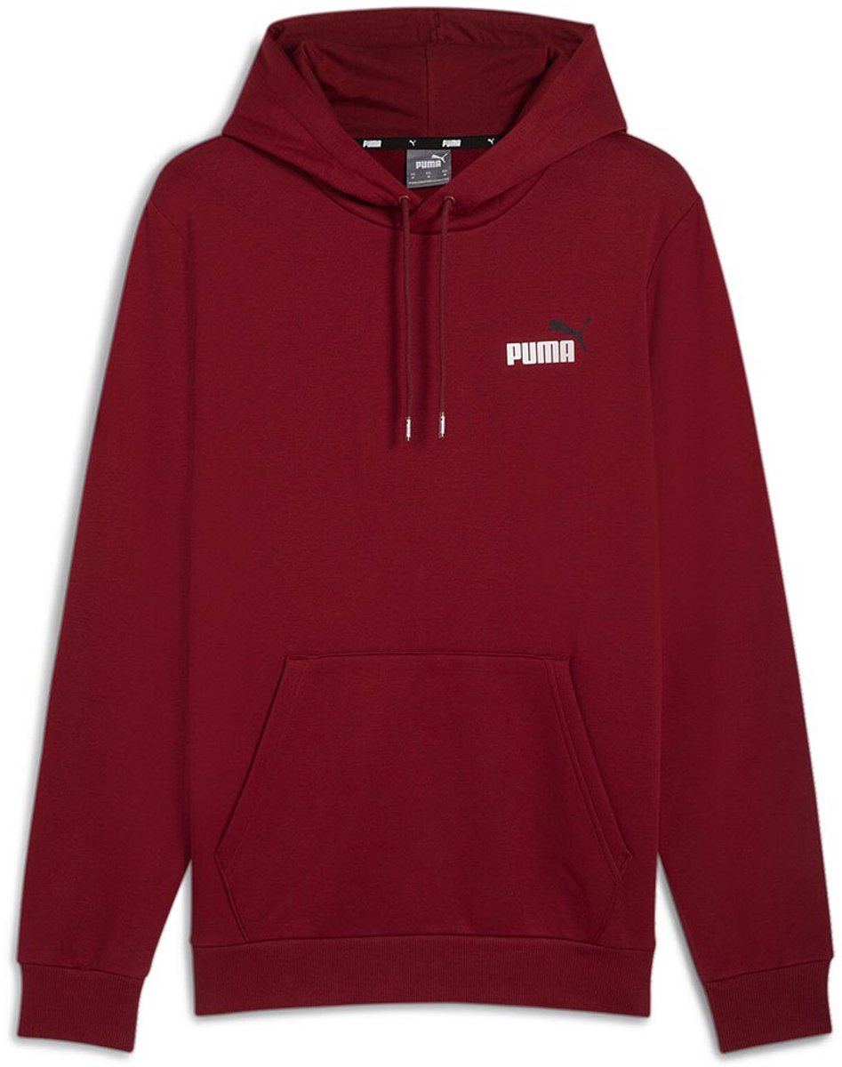 Puma Ess+ 2 Col Small Logo Hoodie M Man Rood