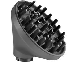 PromoHome Diffuser Opzetstuk geschikt voor Dyson Airwrap modellen HS01, HS03, HS05 en HS08 - Haar Diffuser voor Natuurlijke Krullen en Volume - Anti-Kroes Haartool - Lichtgewicht en Reisvriendelijk Design (Grijs)