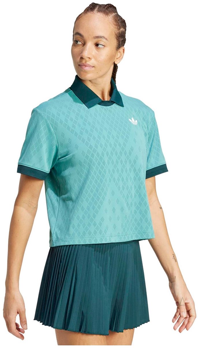 Adidas Pro Climacool Korte Mouw Poloshirt Vrouw Powtea