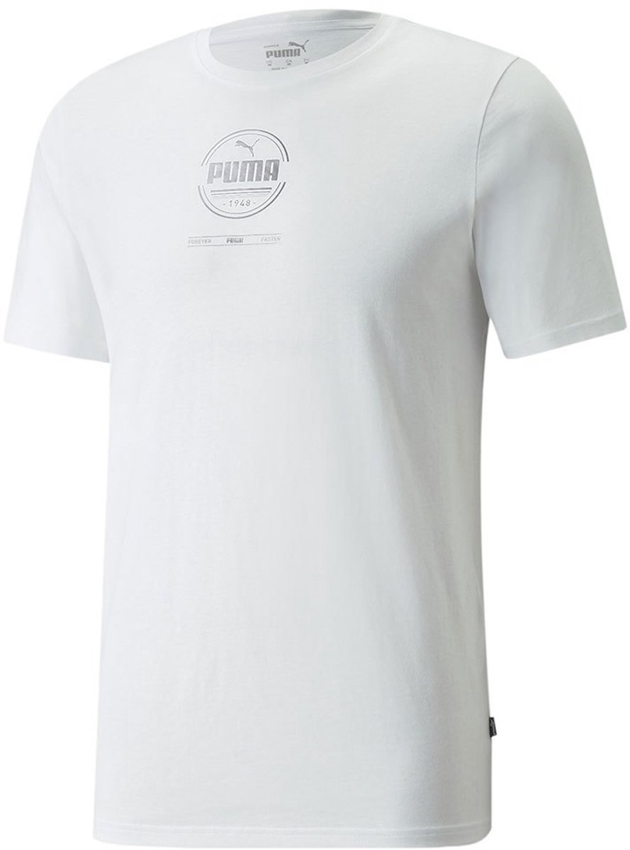 Puma Foil Graphic T-shirt Met Korte Mouwen M Wit