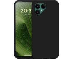 Cazy hoesje geschikt voor Fairphone 6 Hoesje Siliconen - Flexibele Case - Zwart