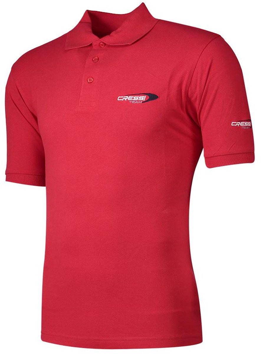 Cressi Team Korte Mouw Poloshirt Rood S Man