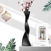 Umllpet Witte matte vaas, 20 cm hoog, bloemenvazen, keramische vazen