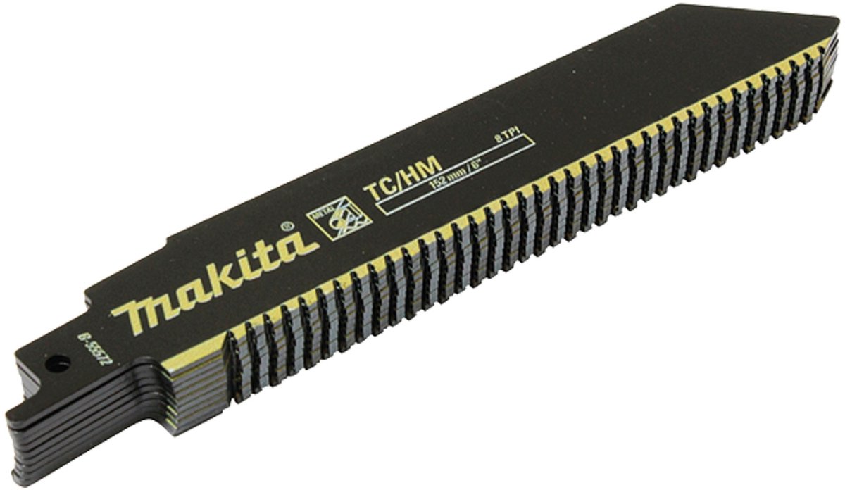 Makita 10x reciprozaagblad tc 152/8t - b-55572-10 afbeelding
