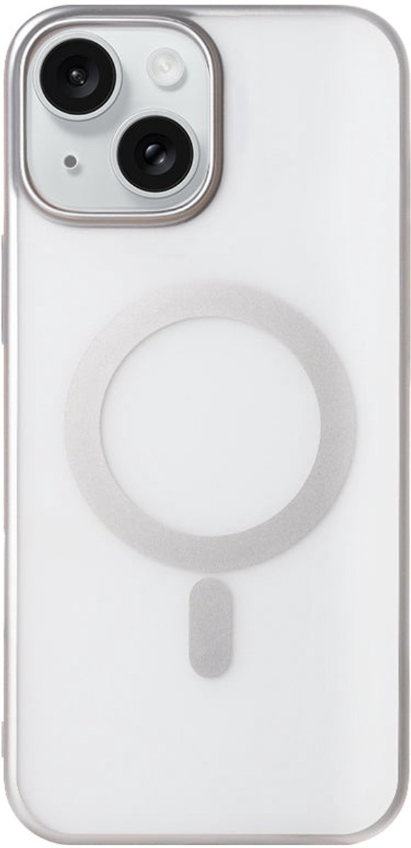 Rixus Instinct Mag Case For iPhone 15 Silver