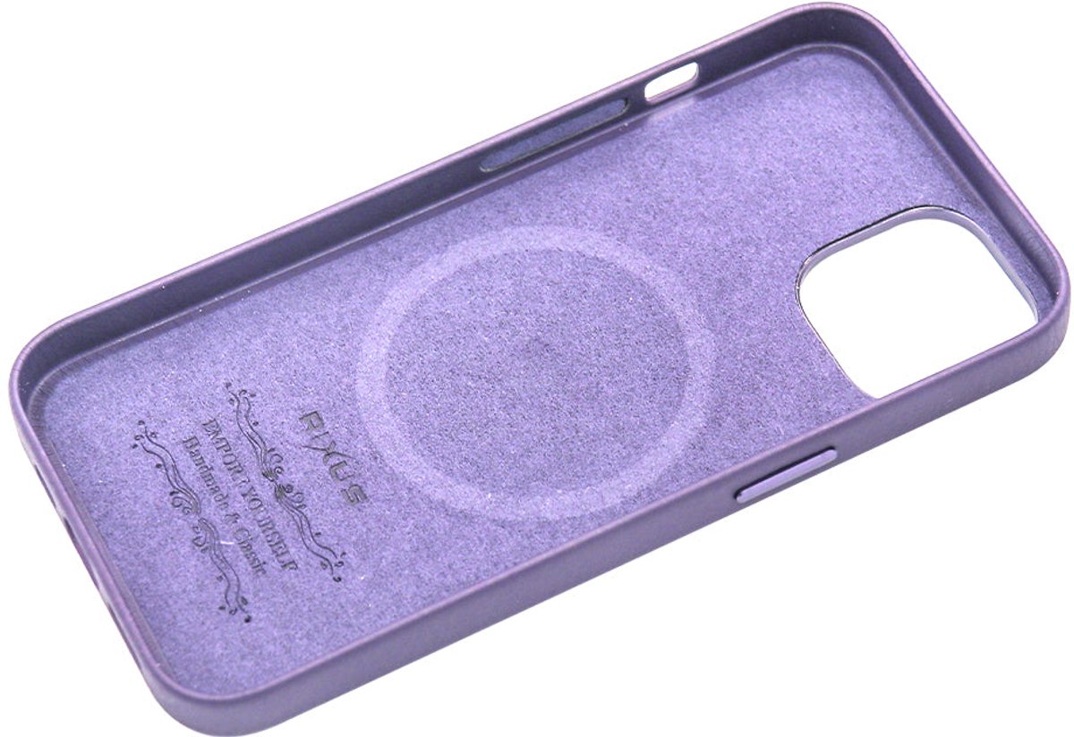 Rixus Classic 02 Case With MagSafe For iPhone 13 Mini Purple