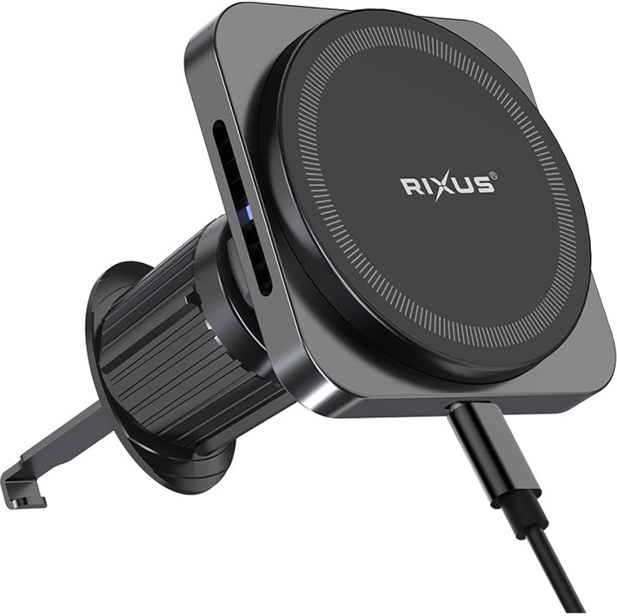Rixus RXWC20 Wireless Car Charger for Magsafe Car Mount 15W Space Gray