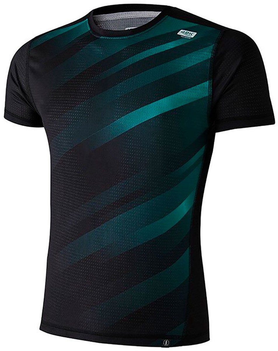 42k Running Elements Recycled T-shirt Met Korte Mouwen Zwart L Man