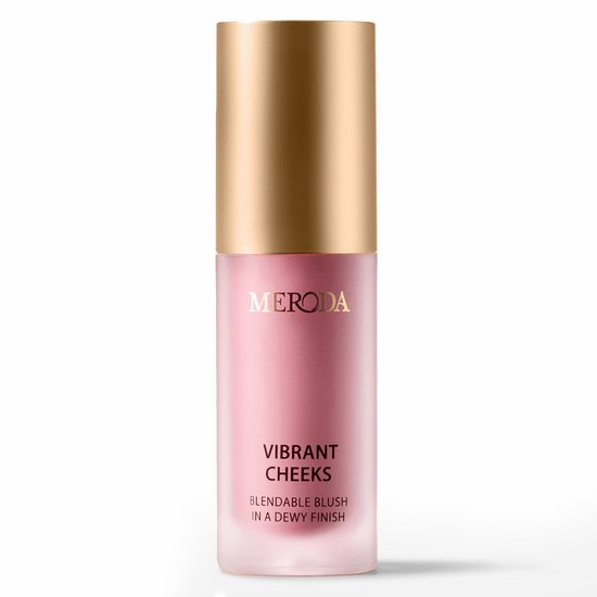 Meroda Vibrant Cheeks Liquid Blush – Grape Galore - Vloeibare Blush met Dewy Finish – Hydrateert & Verzorgt – 5ml / 0.17 FL.OZ.